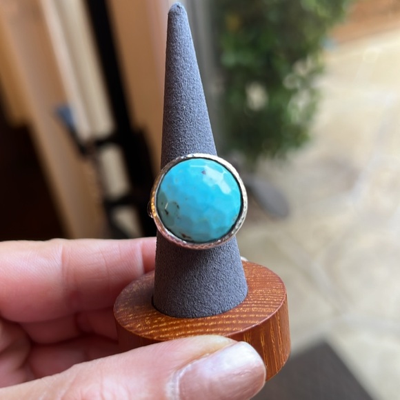 Ippolita turquoise/ silver earrings and ring - Picture 4 of 6